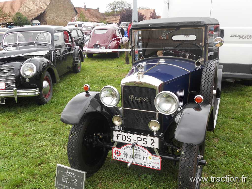 2013_Rustenhart (52).JPG - 06/10/2013 - 68740 RUSTENHART 33ème Randonnée Internationale des Vendanges - PEUGEOT  - Quadrillette - 1926